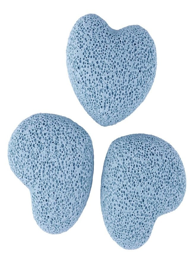 Nupuyai Pack of 5 Heart Shaped Lava Stones, Lava Rock Diffuser for Essential Oils, Palm Worry Stone for Reiki Balance Meditation, Blue - Image 3